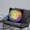 F-O-Shaci B/W Throw Pillow - Image 2