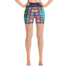 Blue Multi F-O-Shaci Yoga Shorts - Image 4