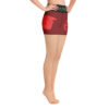 Red F-O-Shaci Yoga Shorts - Image 3