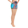 Blue Multi F-O-Shaci Yoga Shorts - Image 3
